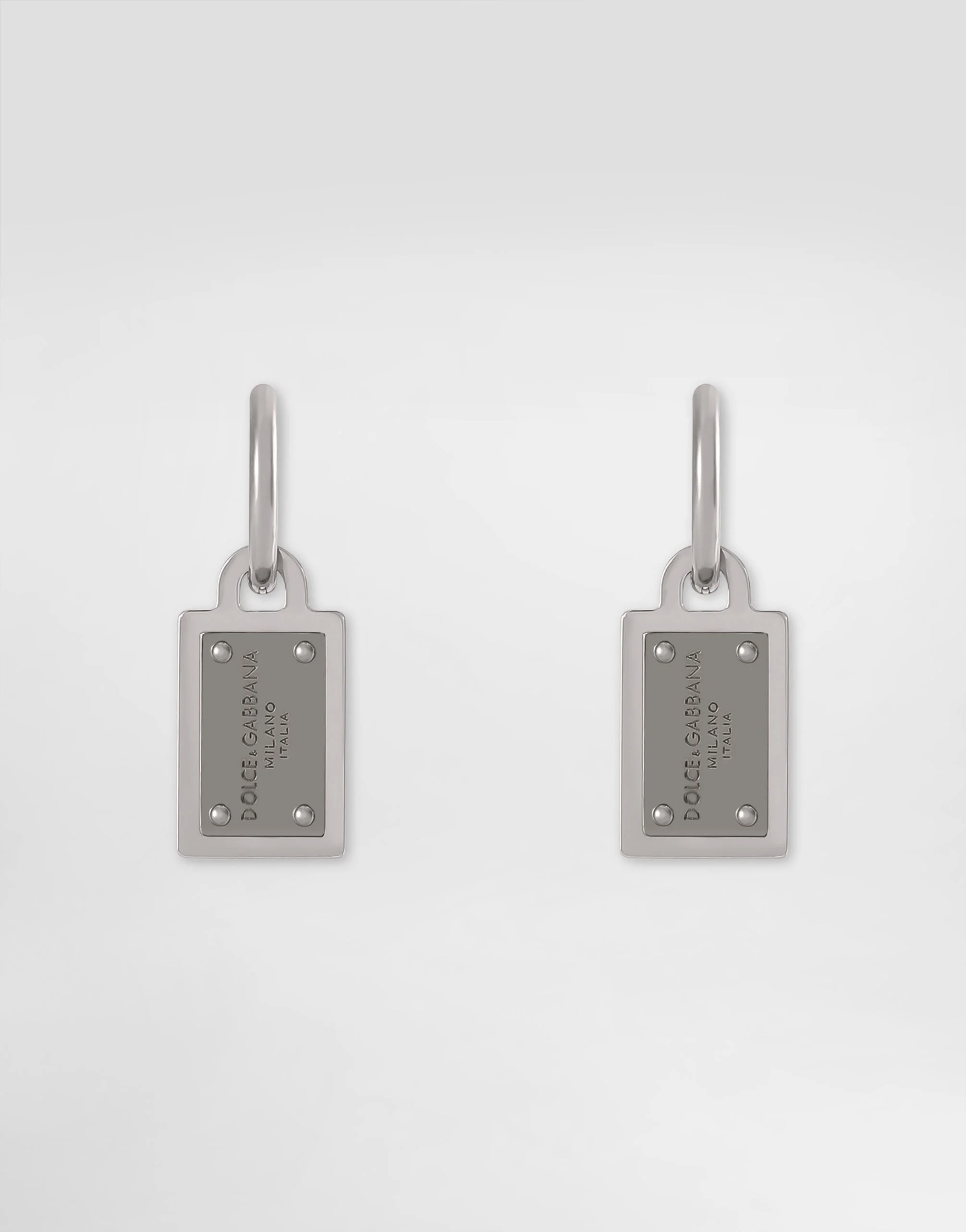 earrings with Dolce&Gabbana logo tag - 1