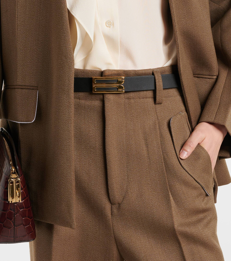 Victoria Beckham Frame leather belt outlook