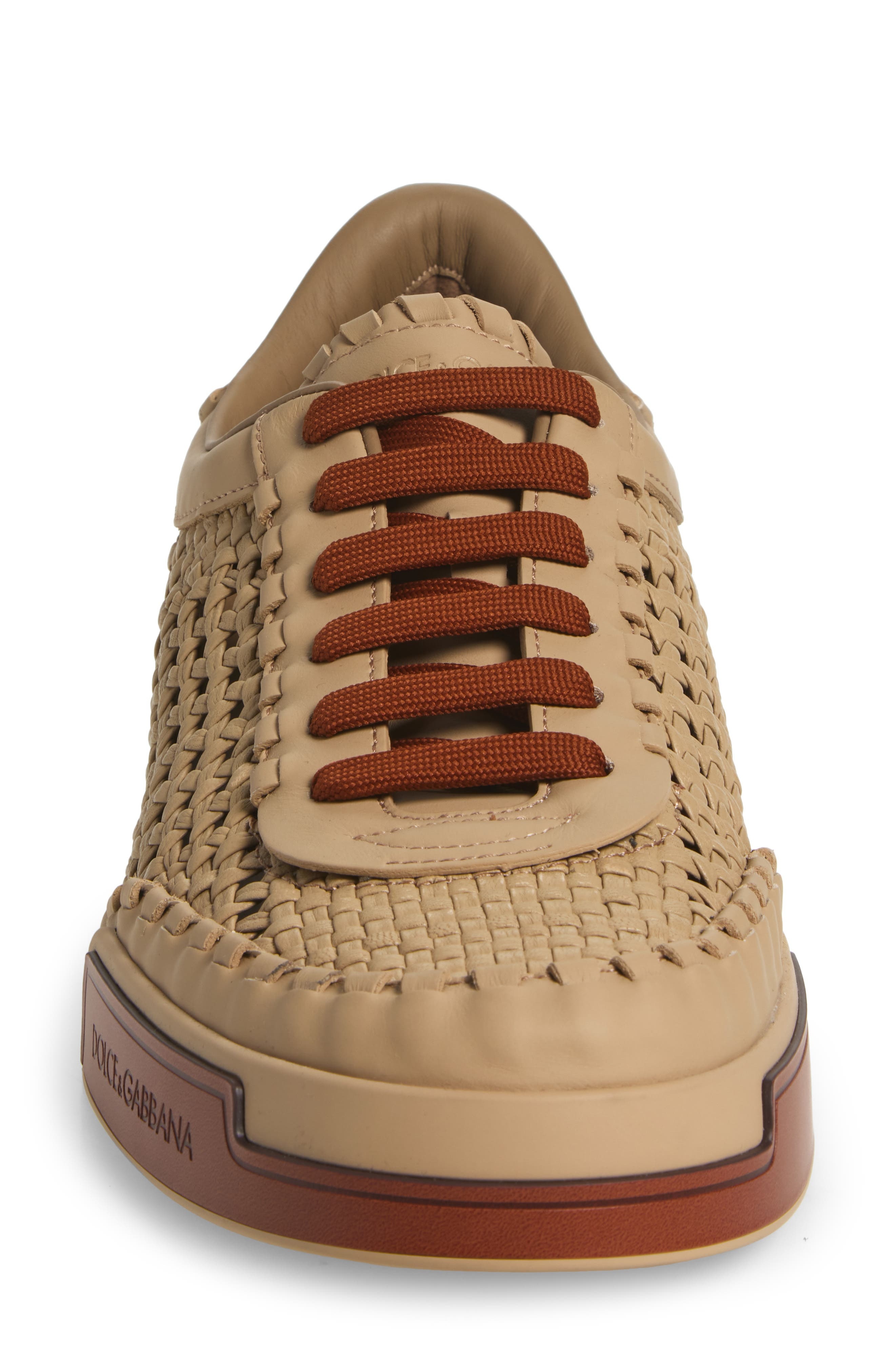 Dolce&Gabbana Portofino Yacht Sneaker in 8V750 Sabbia/Sabbia/Cuoio at Nordstrom - 4