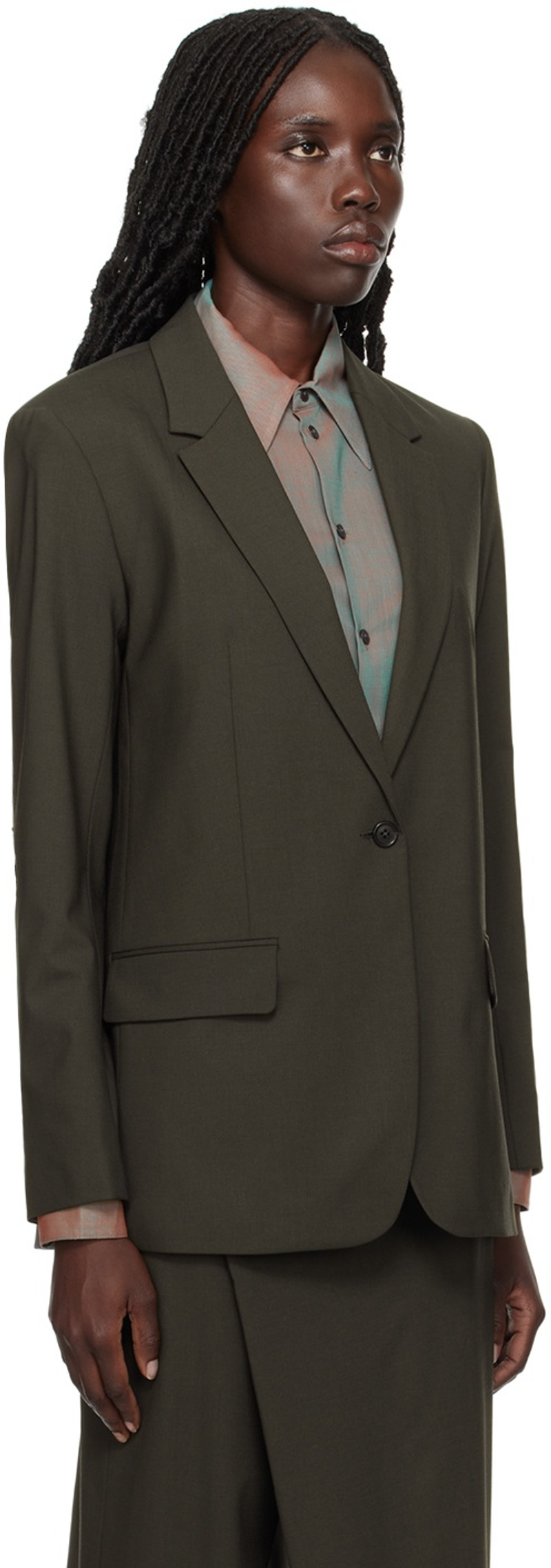 6397 Gray New Classic Blazer outlook