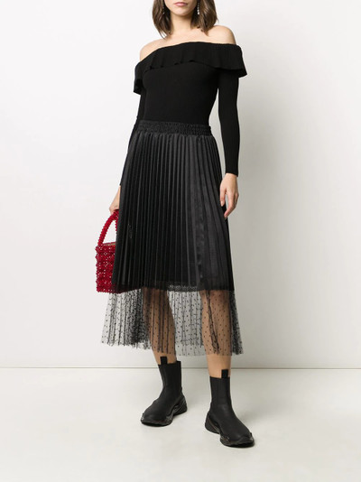 REDValentino off-the-shoulder knitted top outlook