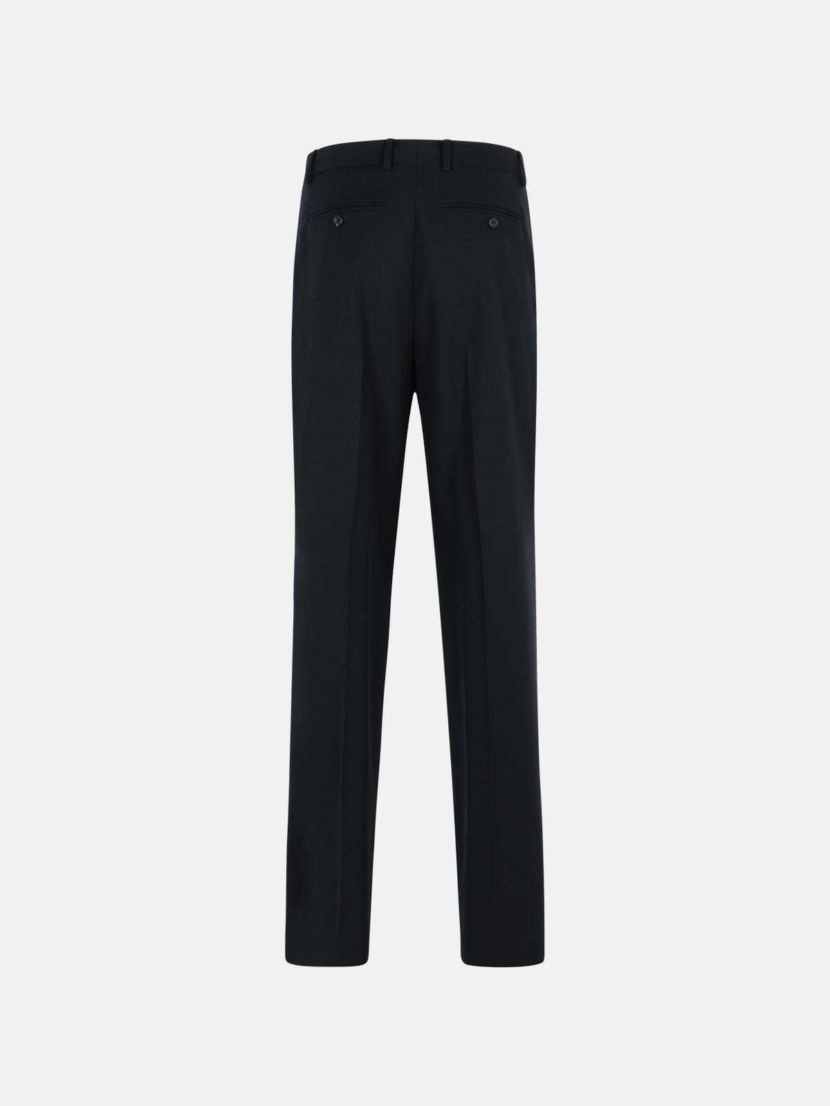 'PENRUD' STRAIGHT BLACK WOOL PANTS - 3