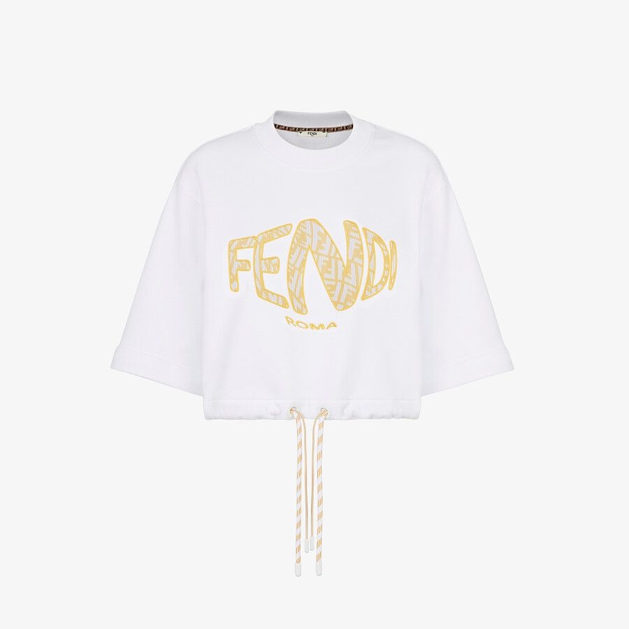 White jersey sweatshirt - 4