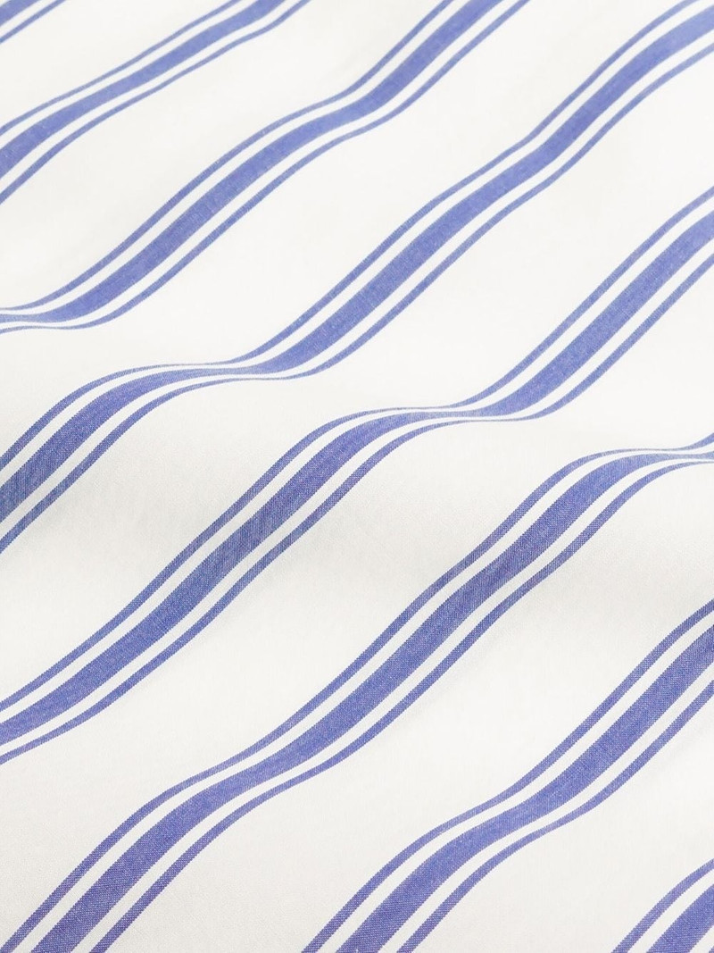 Sporty & Rich logo-embroidered striped shirt outlook