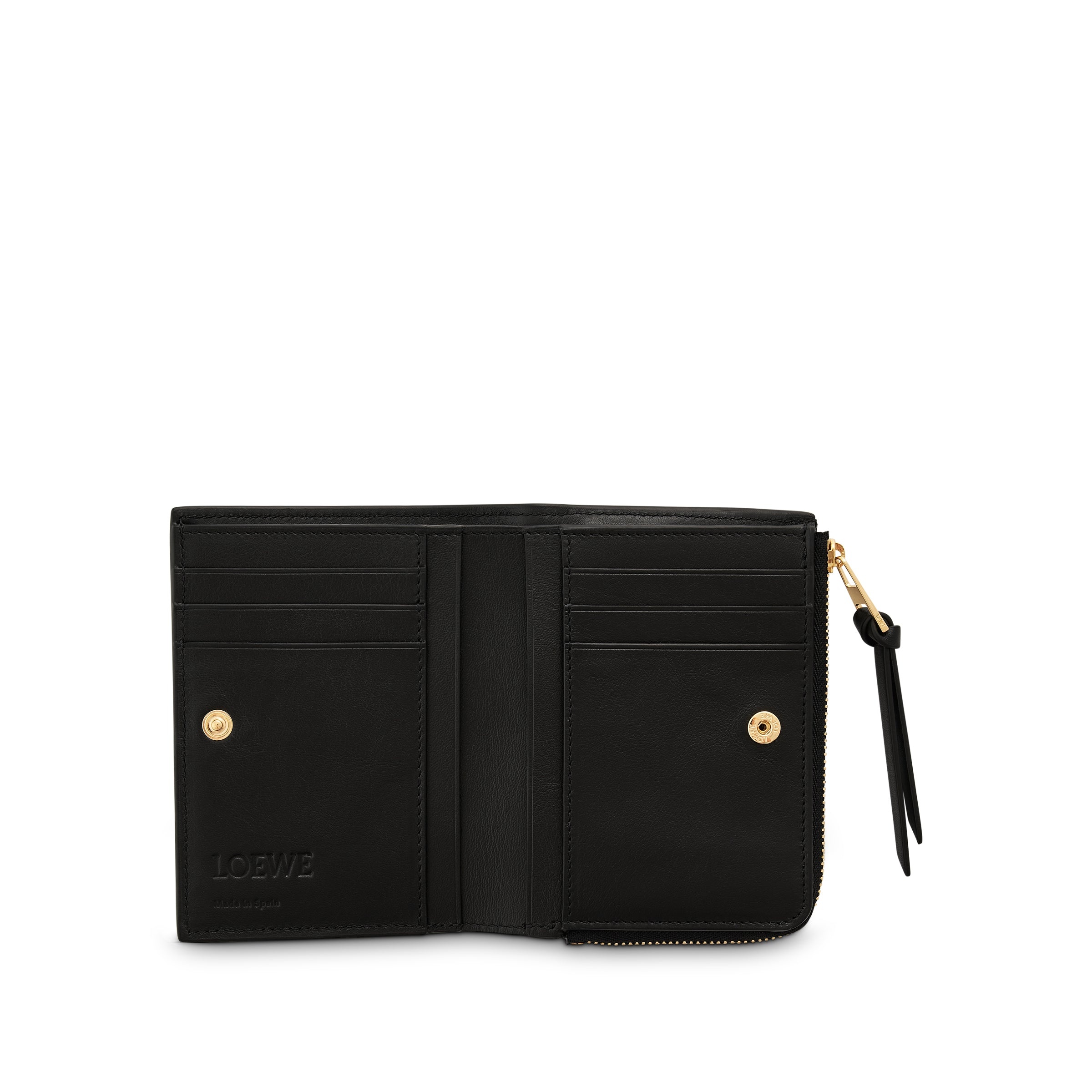 Loewe Embossed Slim Zip Wallet in Black - 3