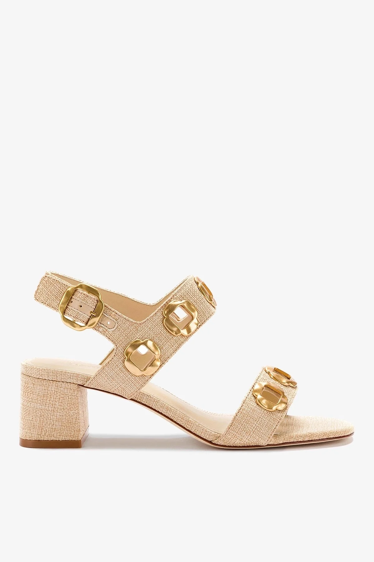 Milan Sandal In Beige Raffia - 1