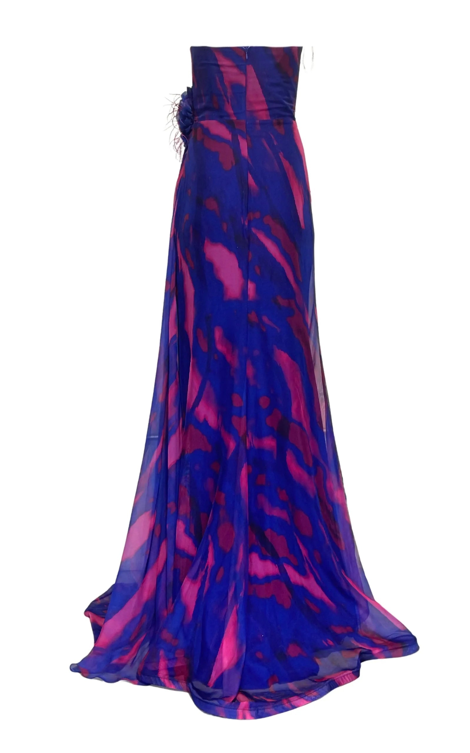 Dekolte - Strapless Purple Cocktail Party Dress - 2
