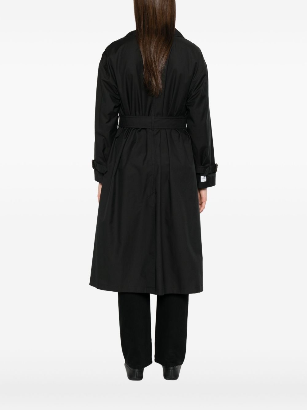 double-breasted belted coat - 4