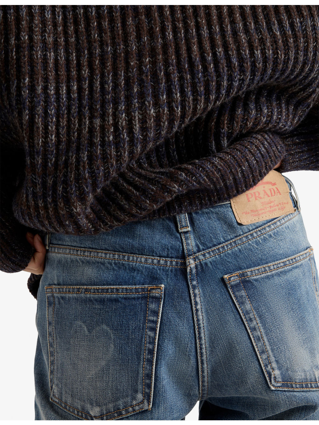 Tapered-Leg Washed Denim Jeans - 6