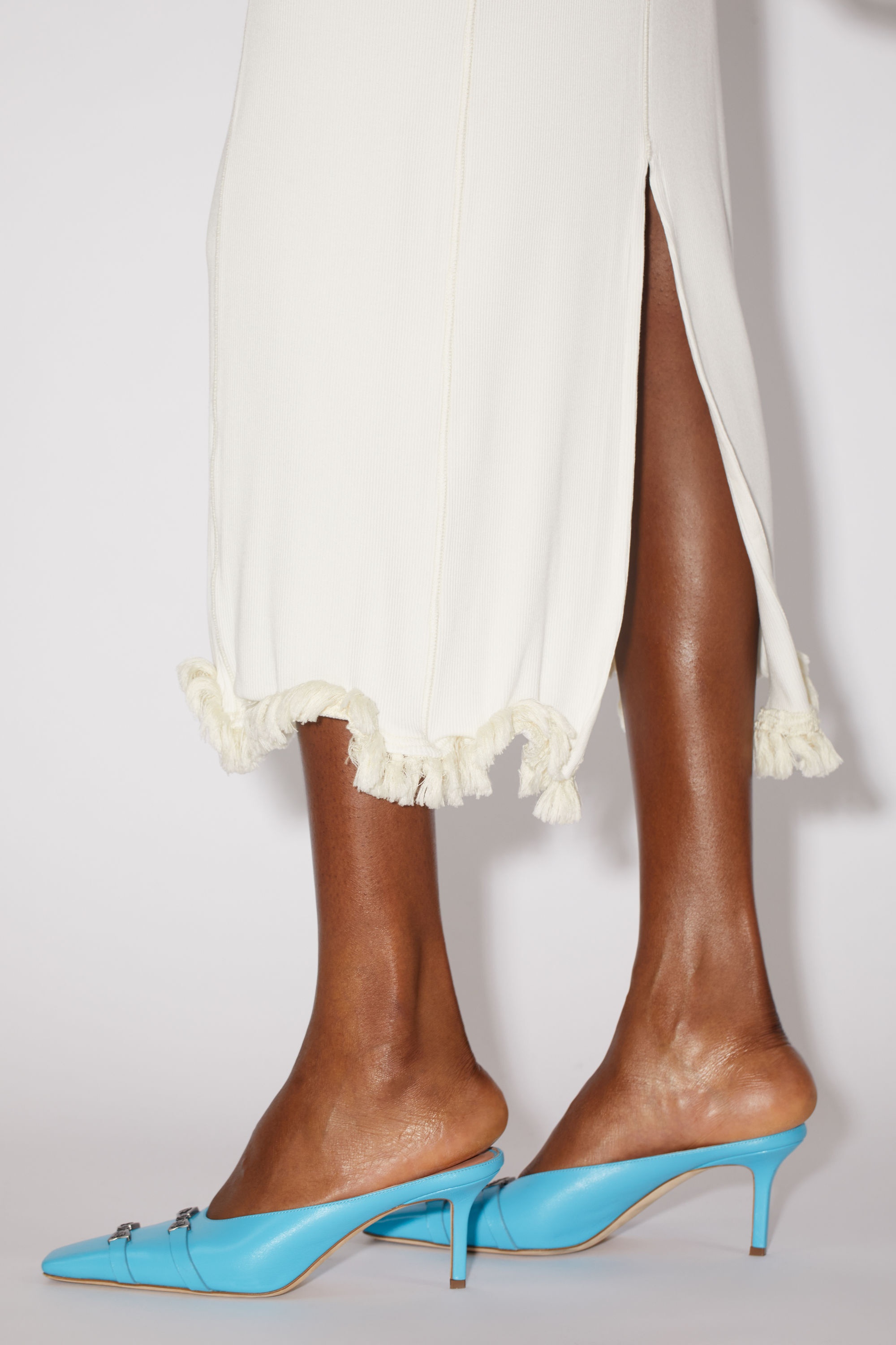 Tassel pencil skirt - White - 5