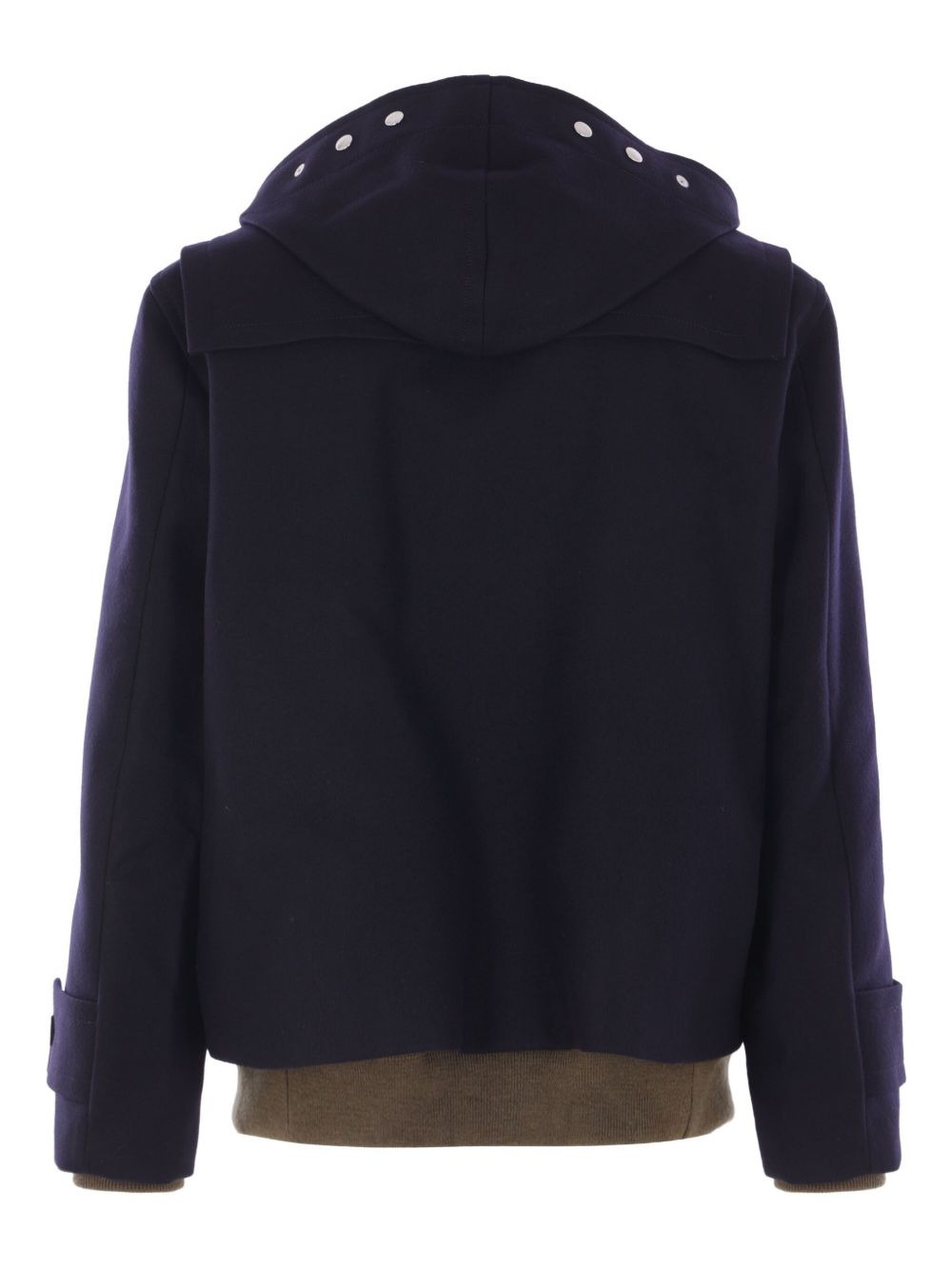hooded toggle-fastening coat - 2