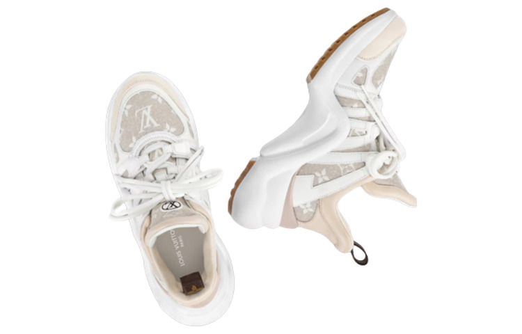 (WMNS) LOUIS VUITTON Archlight 1.0 Sneakers 'Beige Monogram' 1AB318 - 5