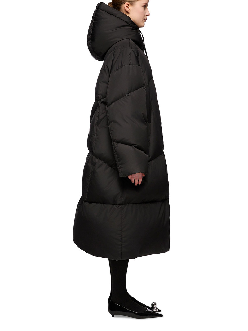 Women's Long Iconic Milano Down Coat - Black 3