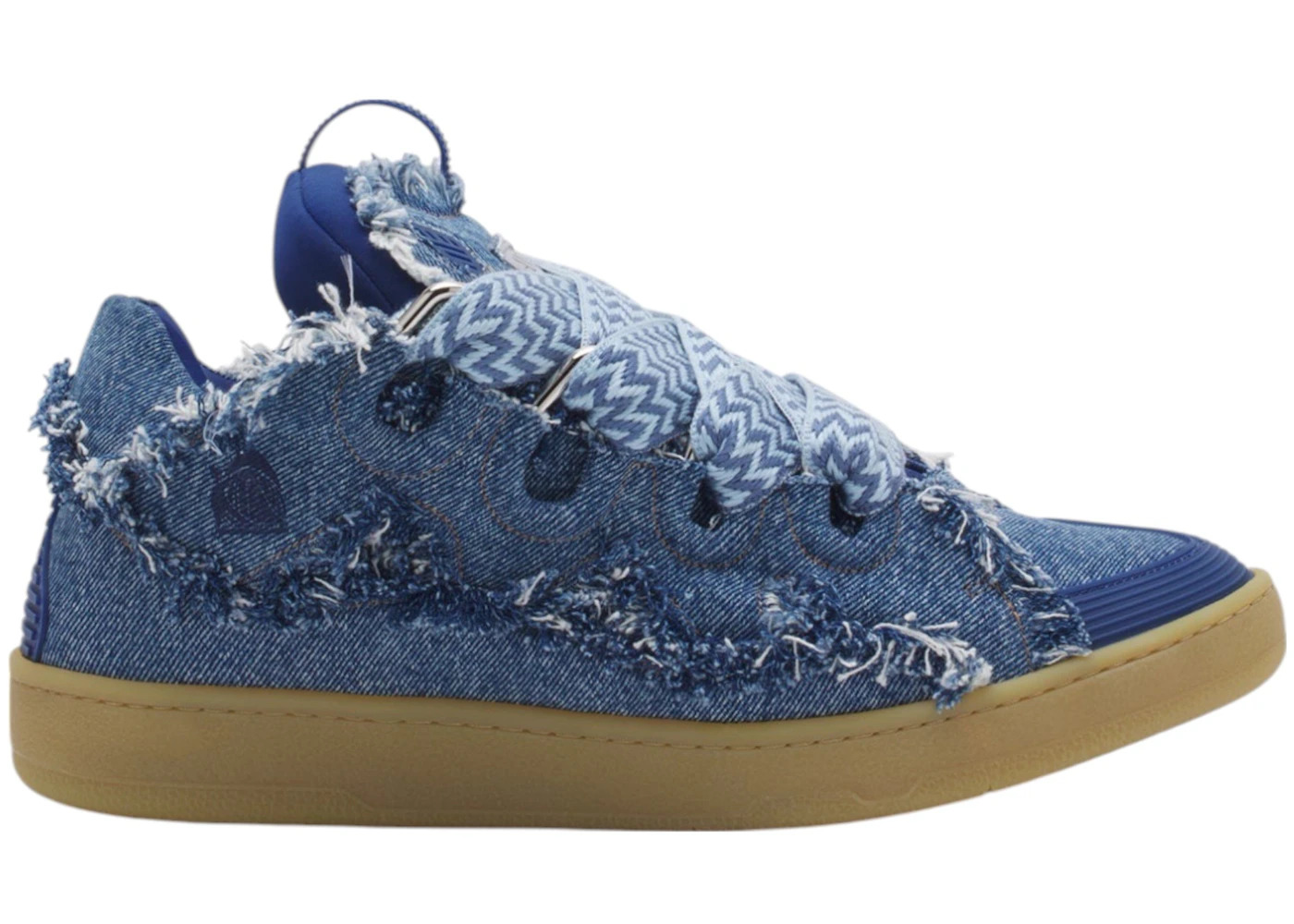 Lanvin Leather Curb Denim Blue - 1