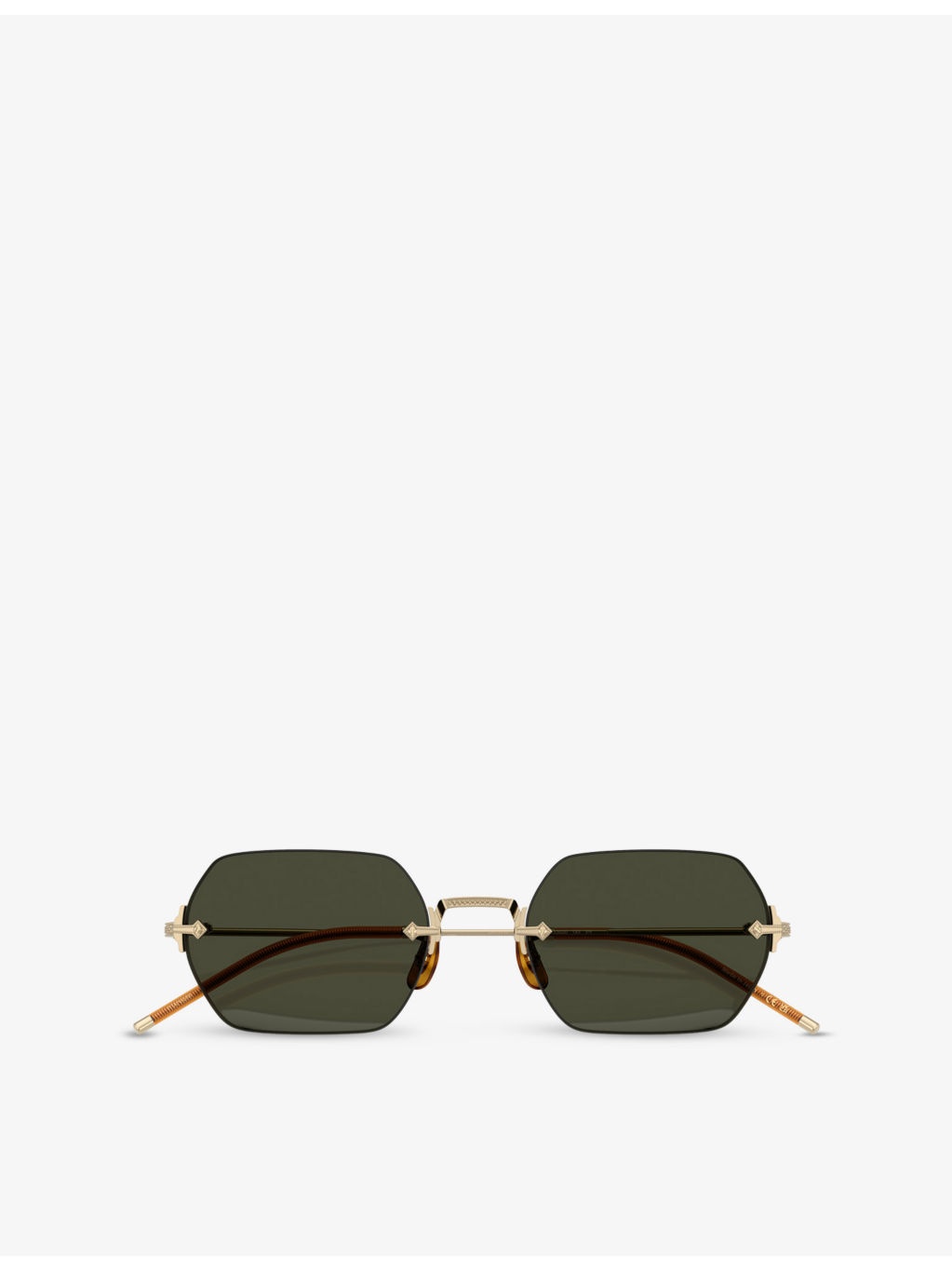 OV1353ST TK13 Rectangle-Frame Metal Sunglasses - 5