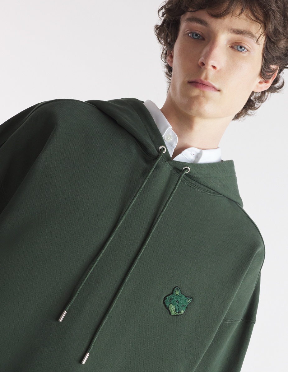 BOLD FOX HEAD PATCH OVERSIZE HOODIE - 4