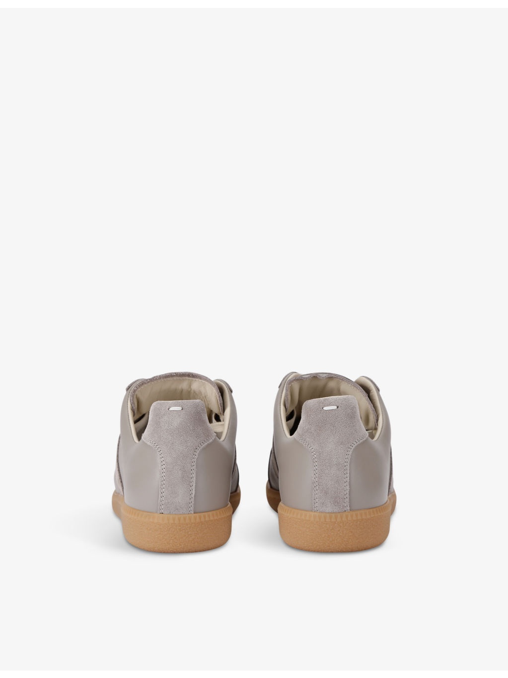 Replica leather low-top trainers - 4