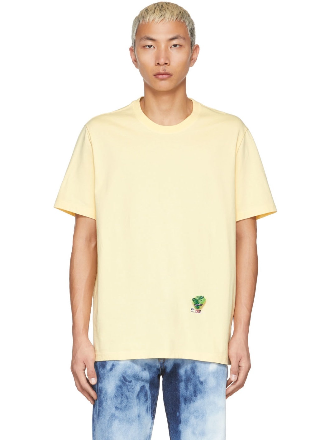 Yellow Vegetable Dyed Lettuce T-Shirt - 1