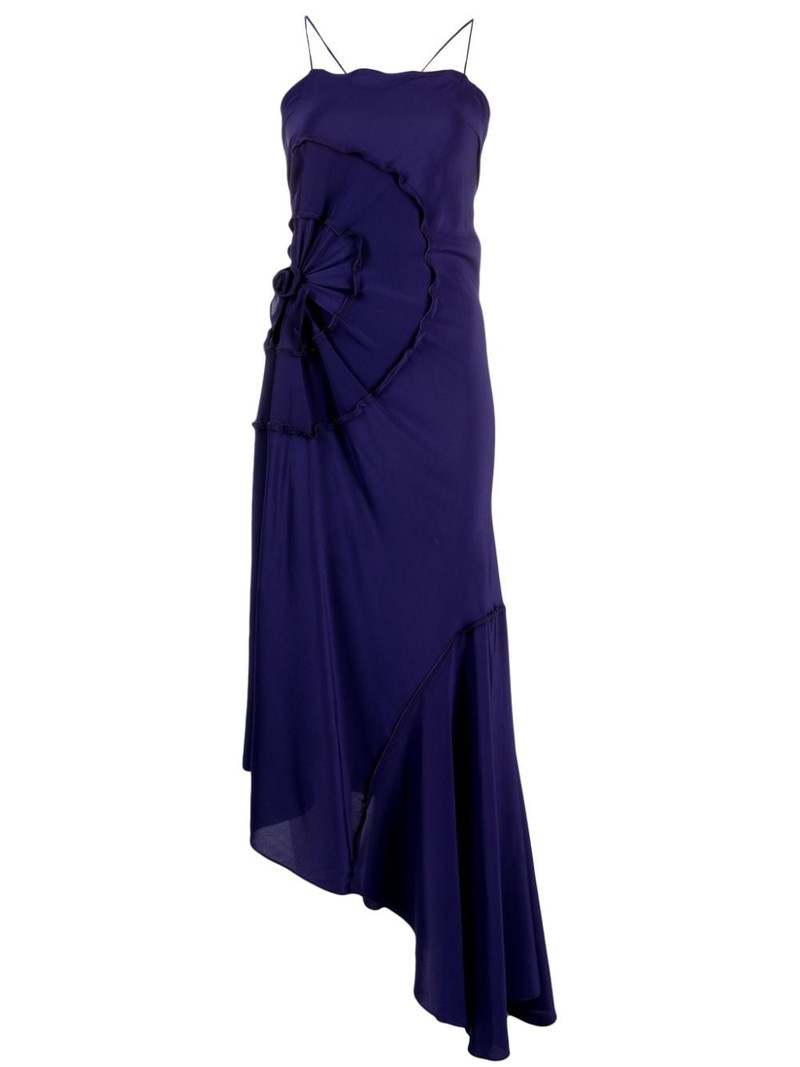 asymmetric silk dress 1