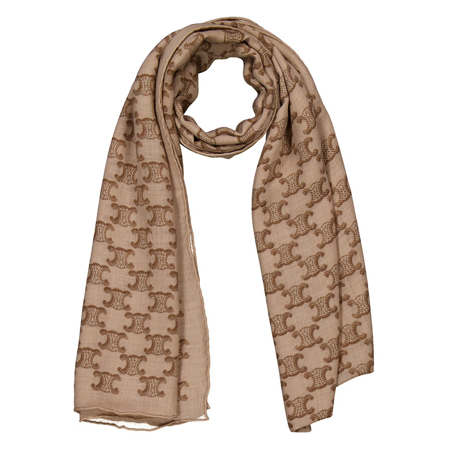 Celine Monogram Cashmere Muslin Stole - 4