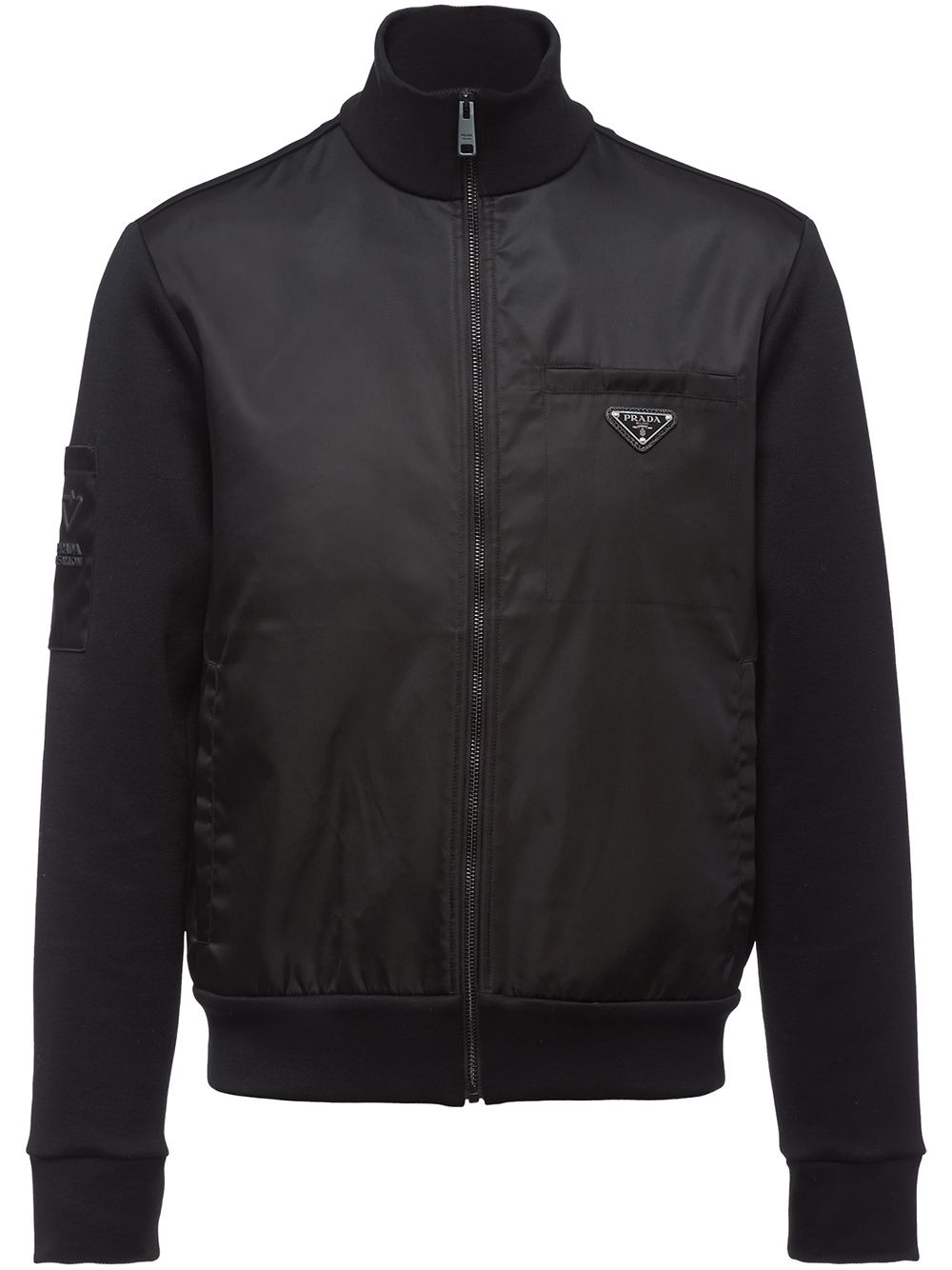 logo-plaque bomber jacket - 1