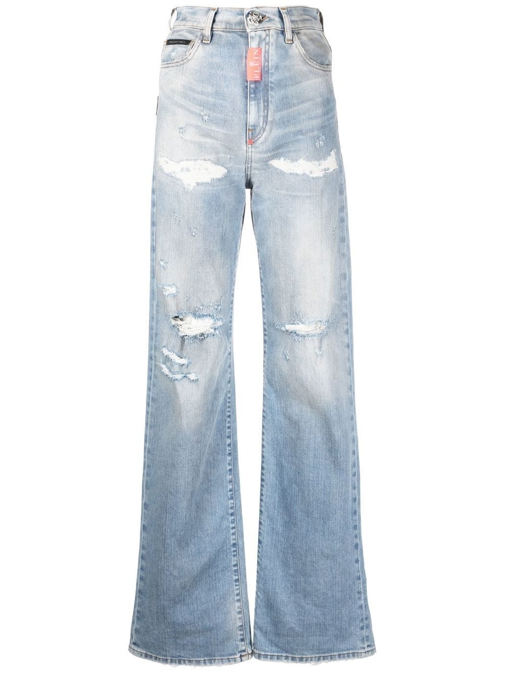 ripped-detail denim jeans - 1