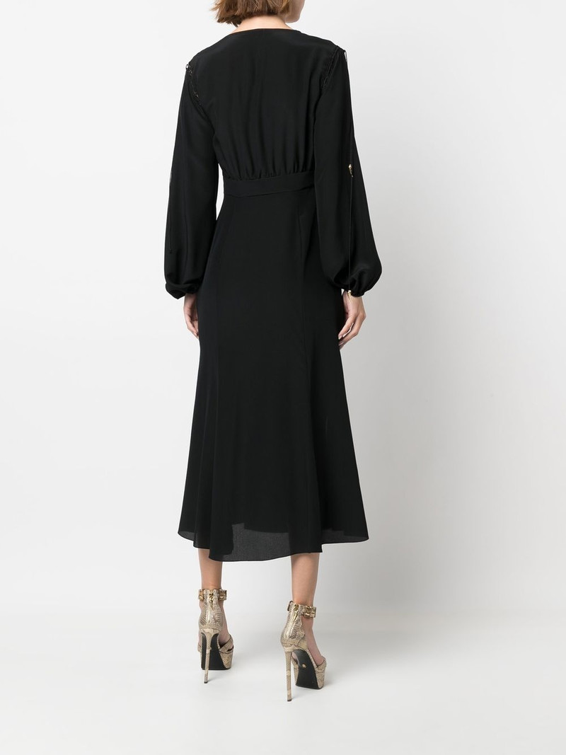 front-slit silk midi dress 4