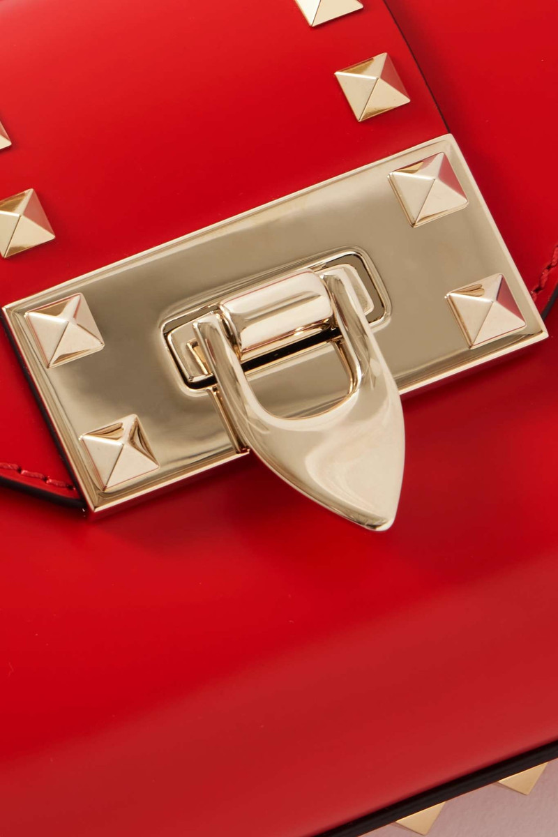 Rockstud leather shoulder bag 4