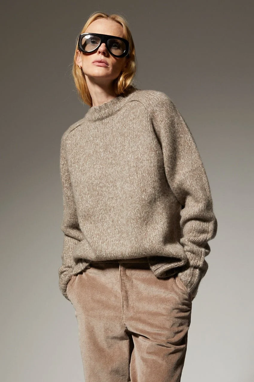 CASHMERE SILK CREWNECK SWEATER - 1