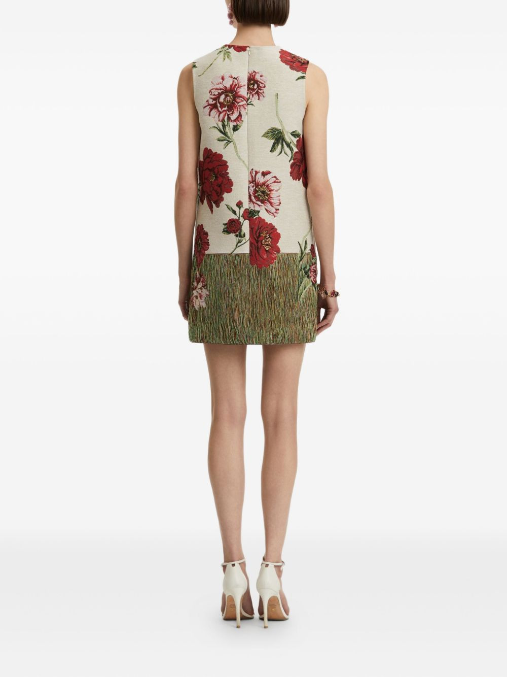 peony floral shift mini dress - 4