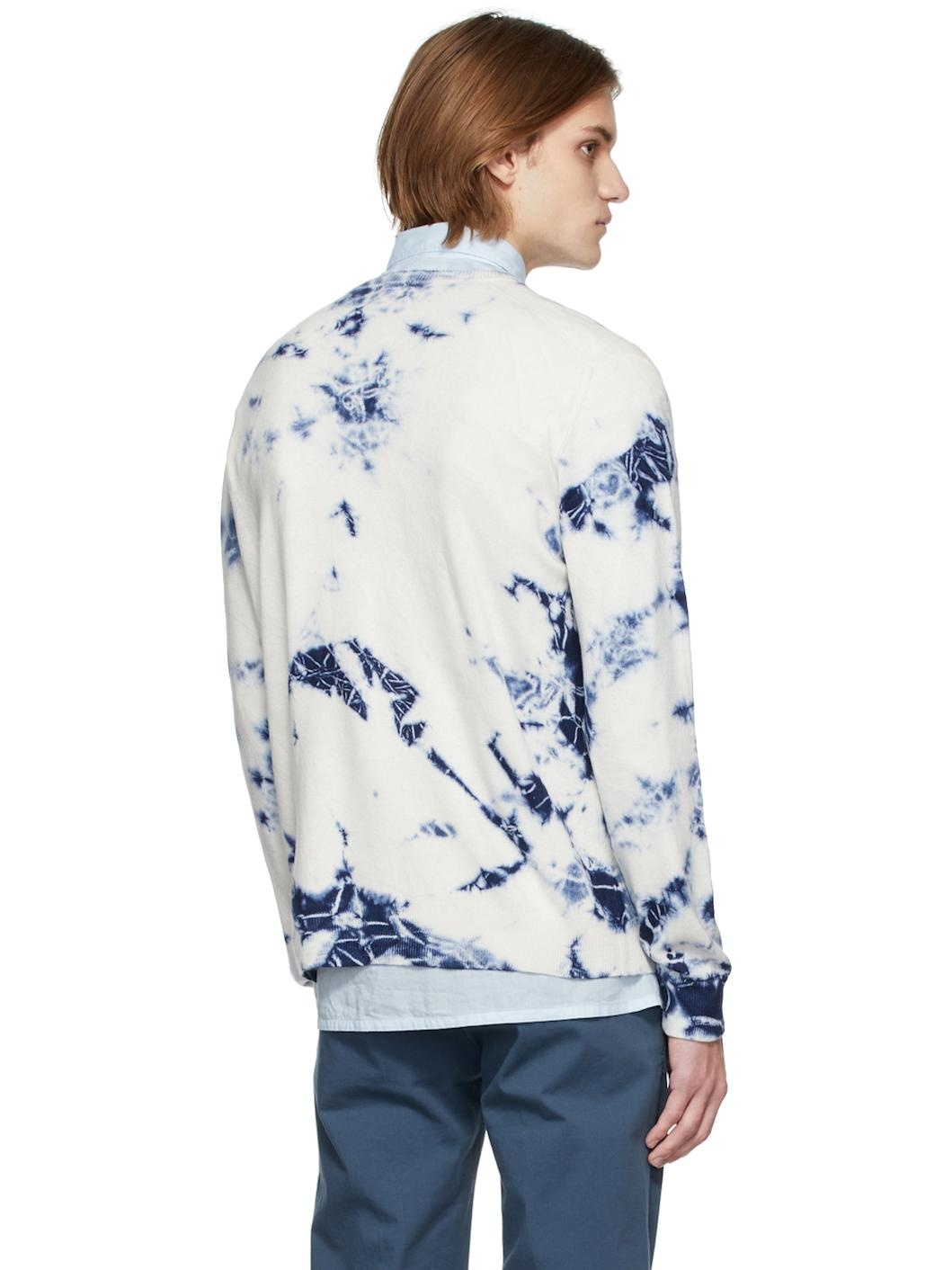 Off-White & Blue Cashmere Ninni Sweater - 3