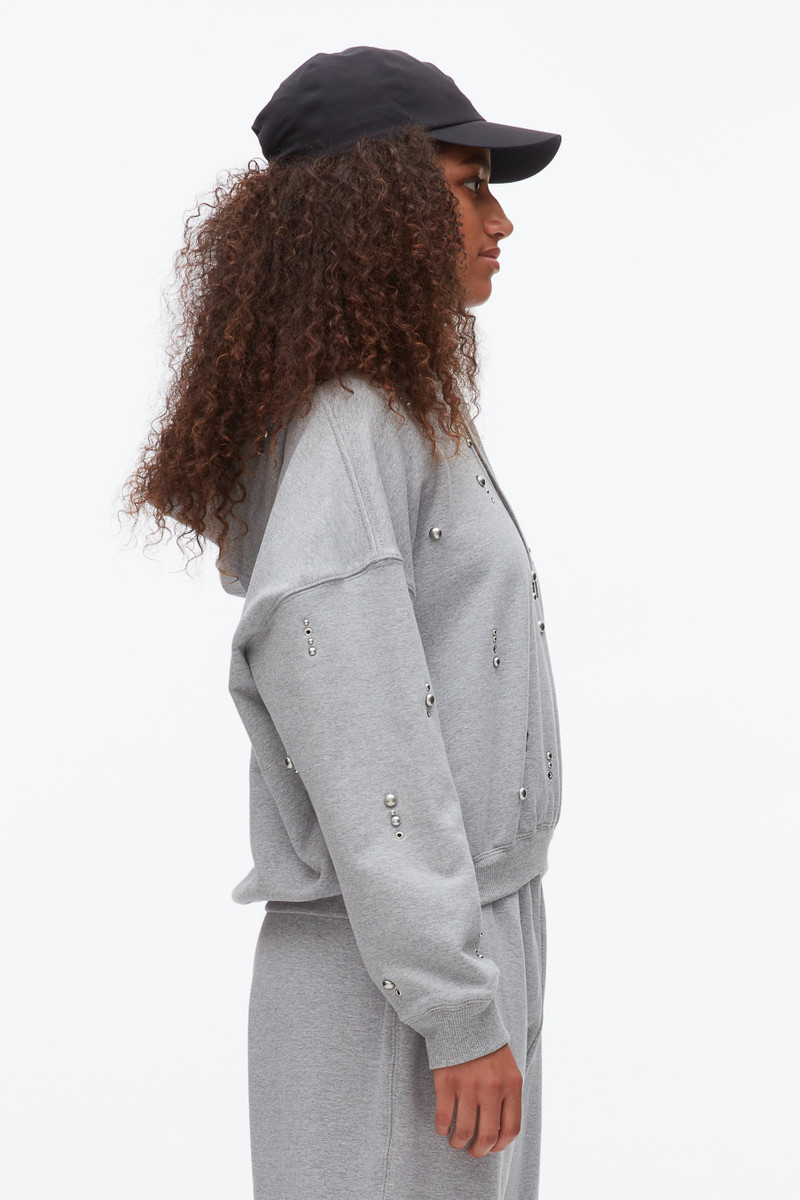 Stud Embellished Oversized Hoodie 4