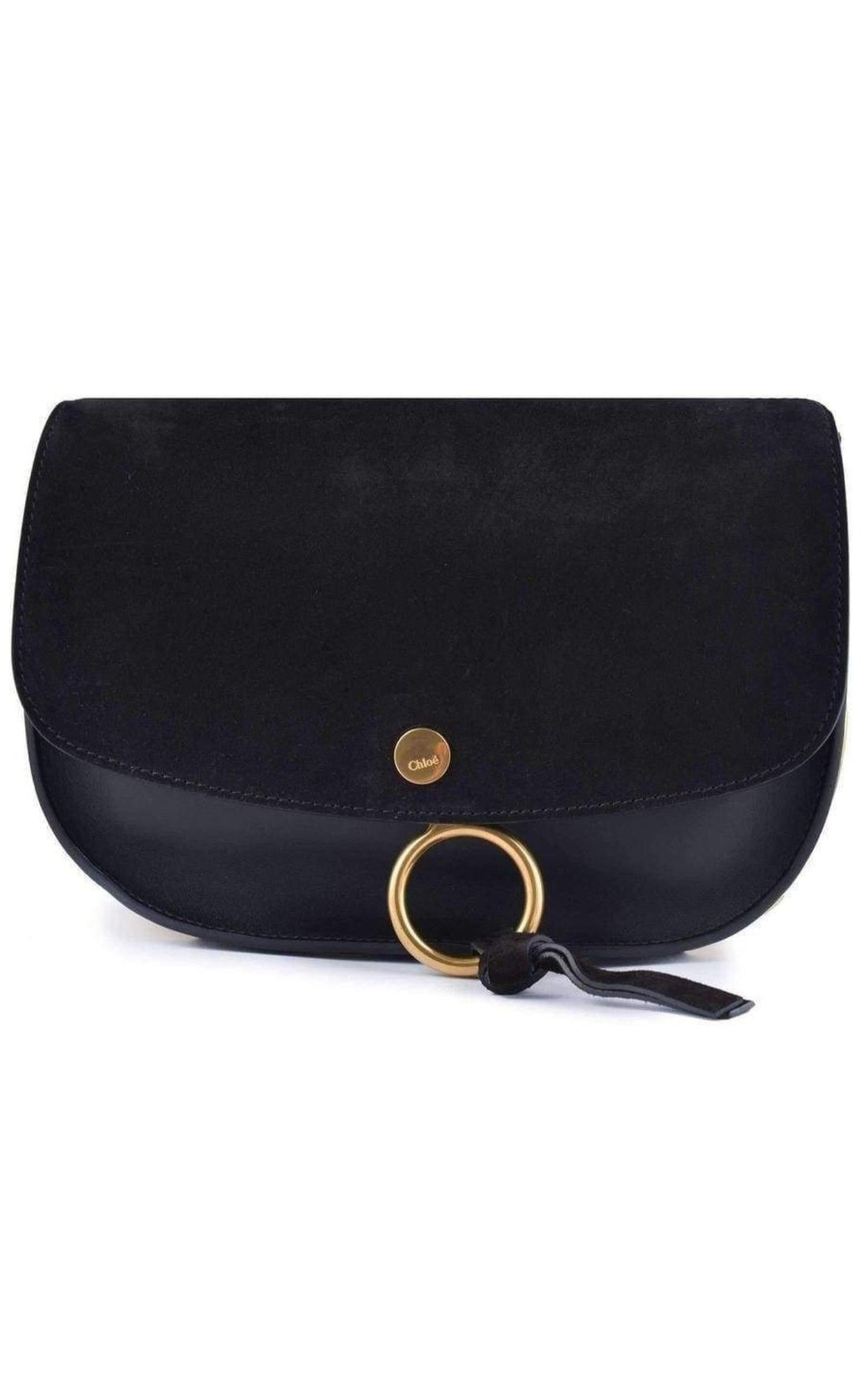 Kurtis Black Leather and Suede Bag - 1