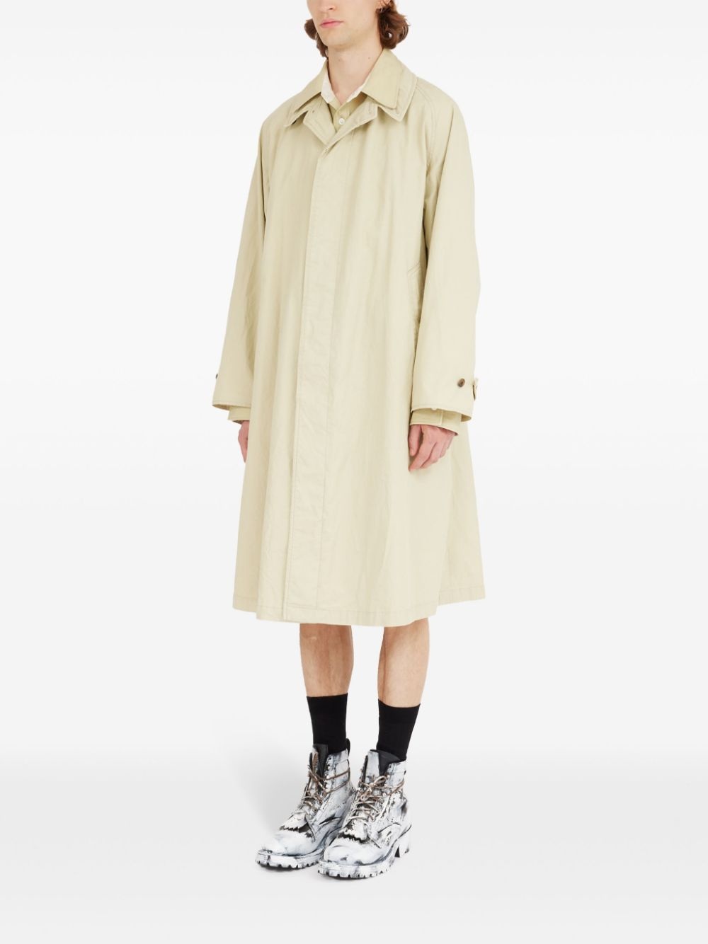 layered trench coat - 5