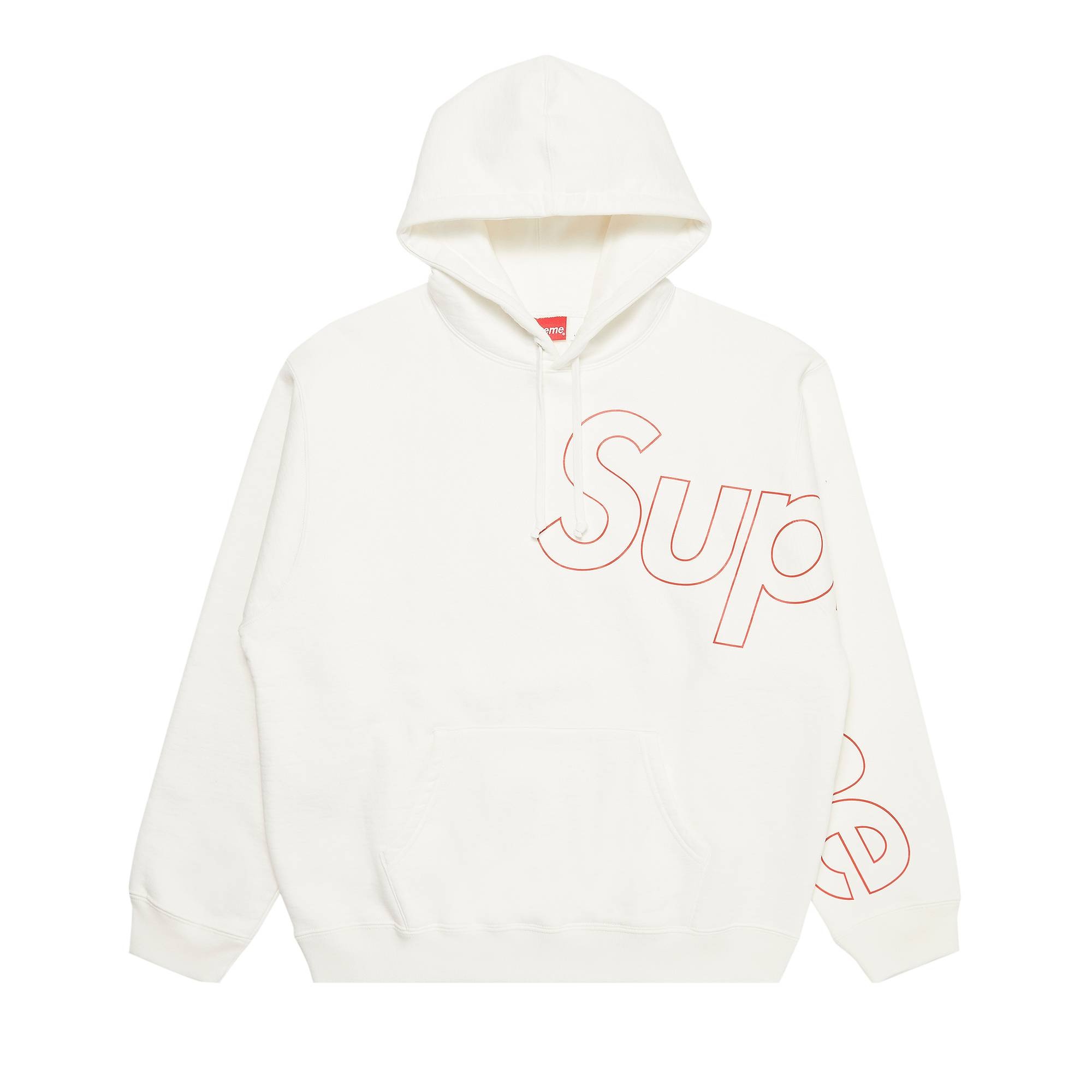 Supreme Reflective Hooded Sweatshirt 'White' - 1