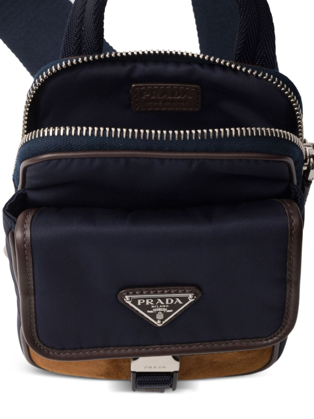 Re-Nylon triangle-logo shoulder bag - 4