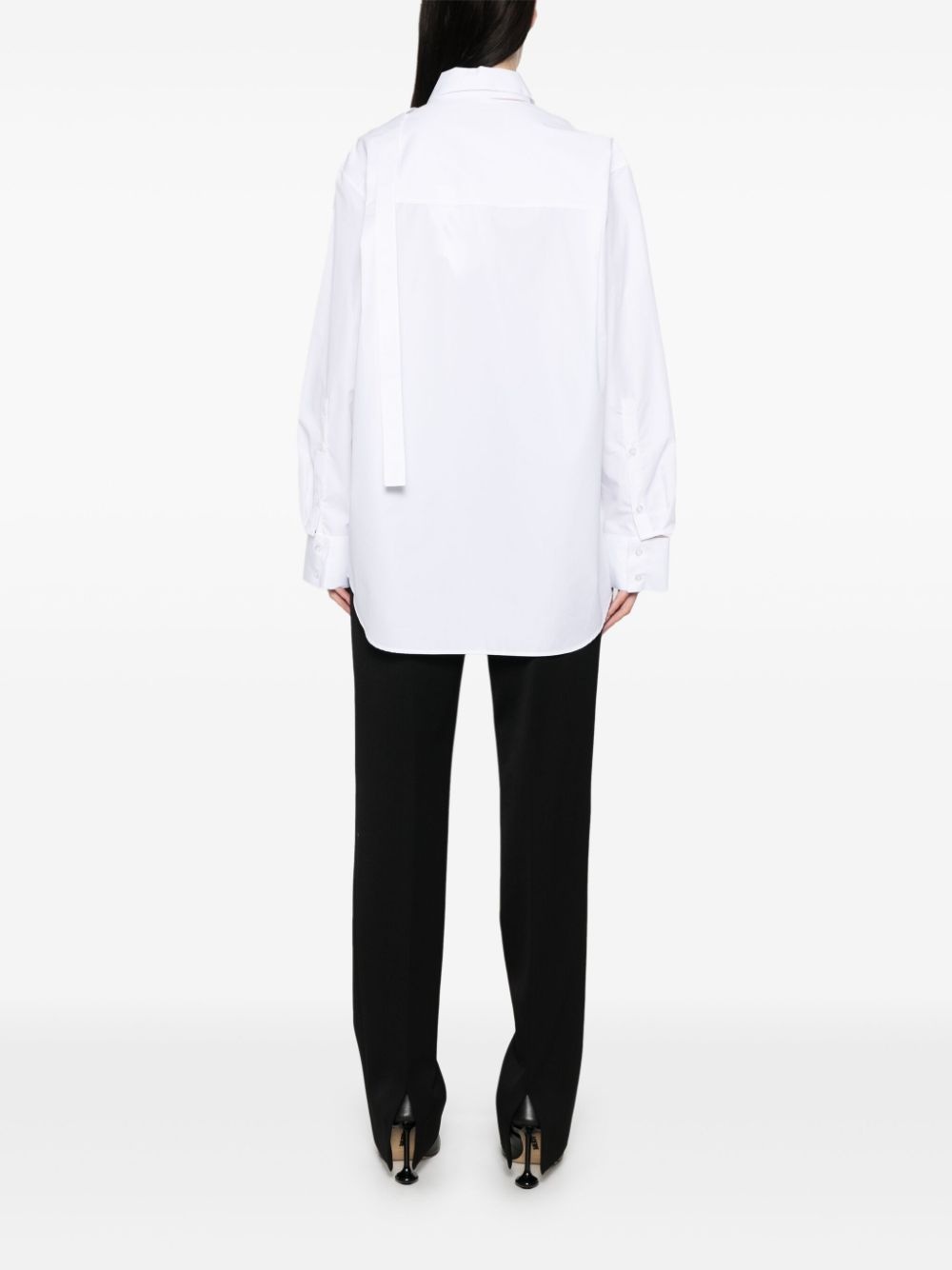 deconstructed cotton shirt - 4