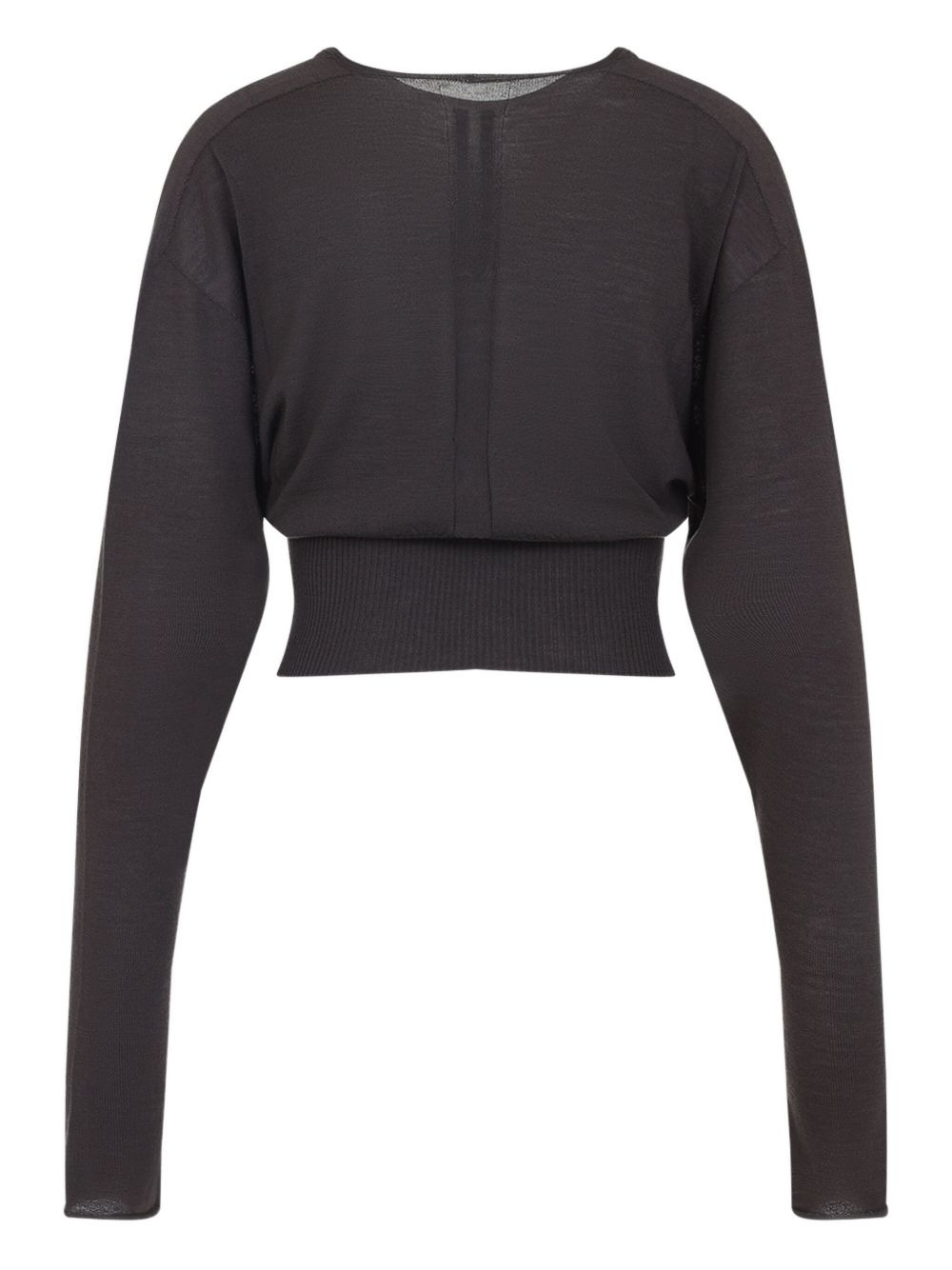 V-neck wool blouse - 2