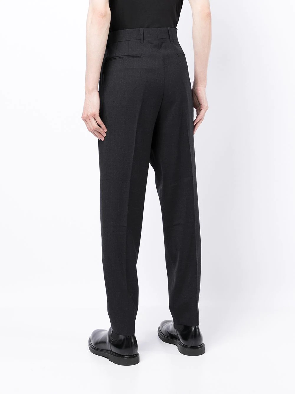 tailored-cut straight trousers - 4