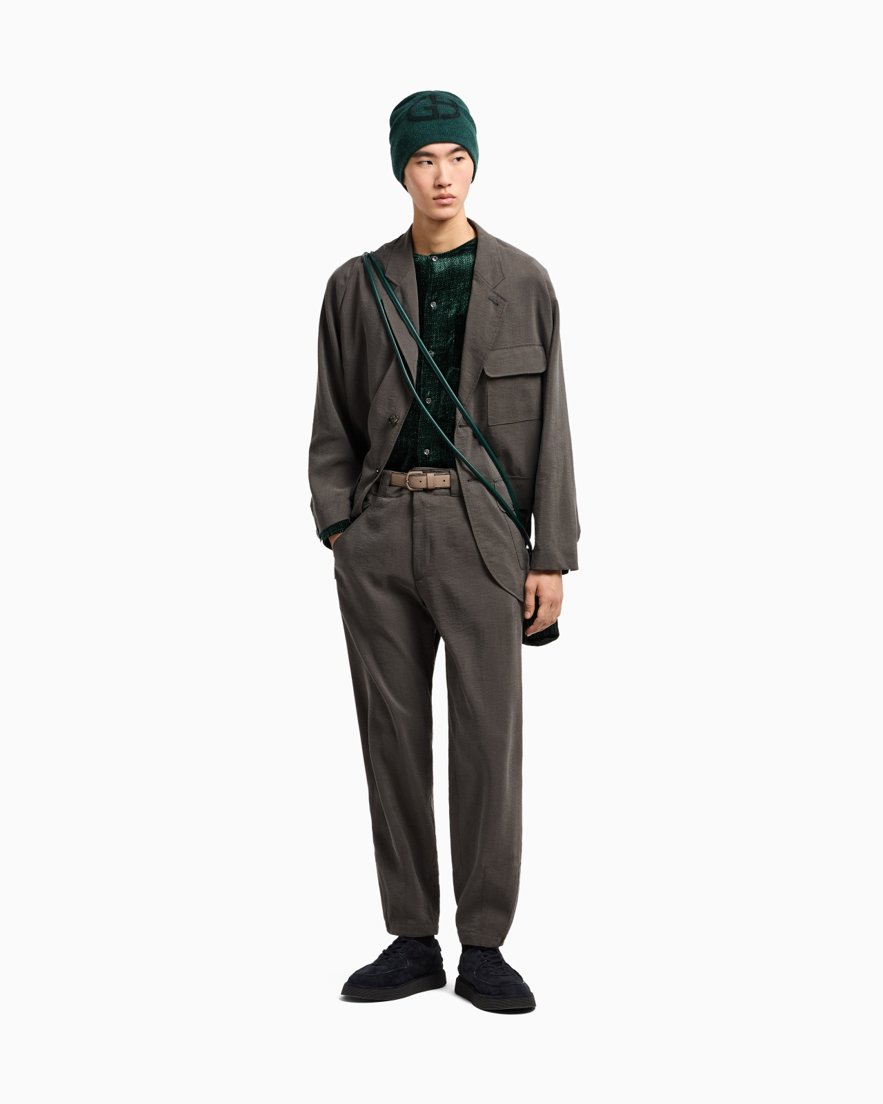 WASHED SILK SINGLE-BREASTED JACKET - 2