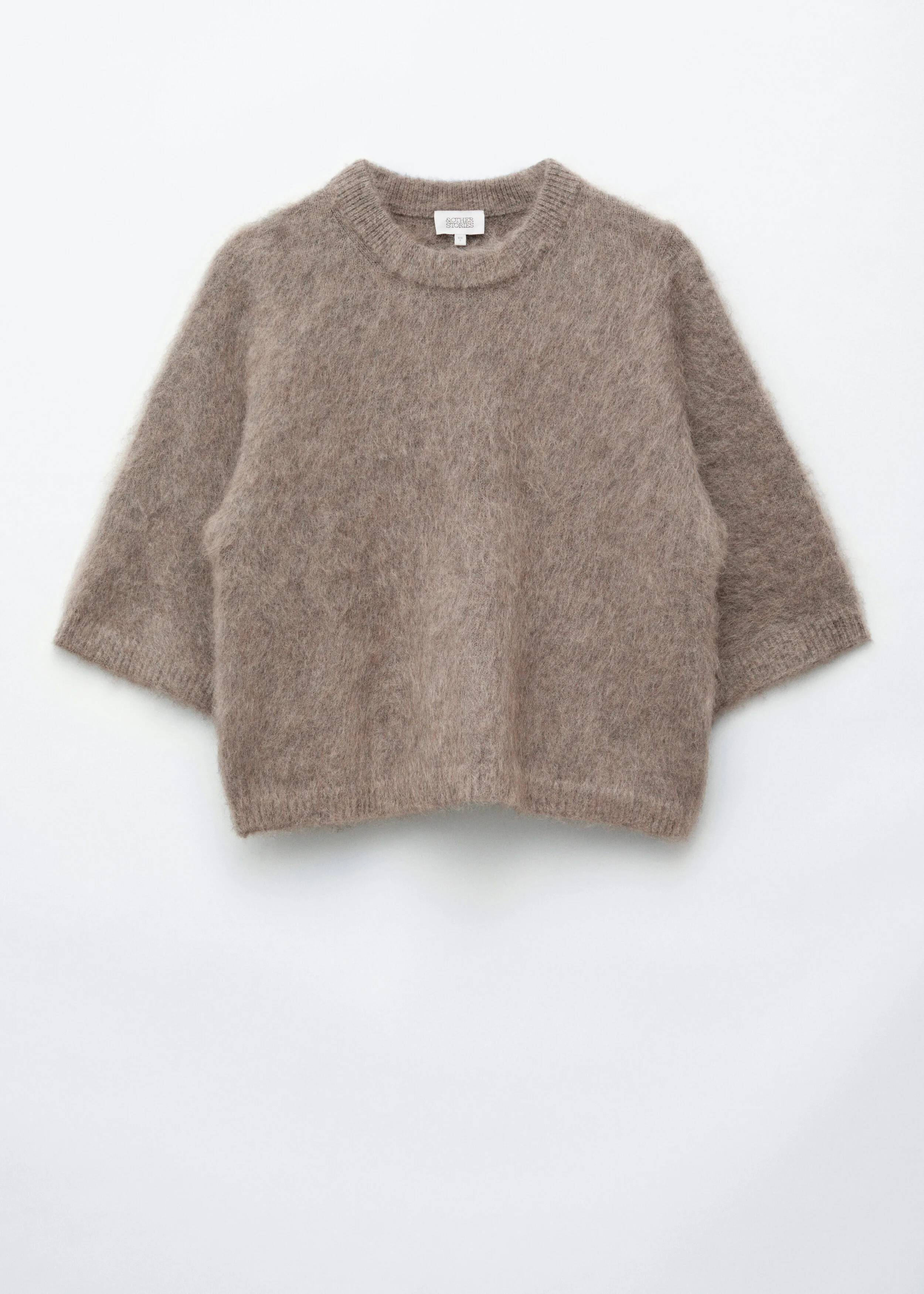 Mohair-Blend Knitted T-shirt - 1