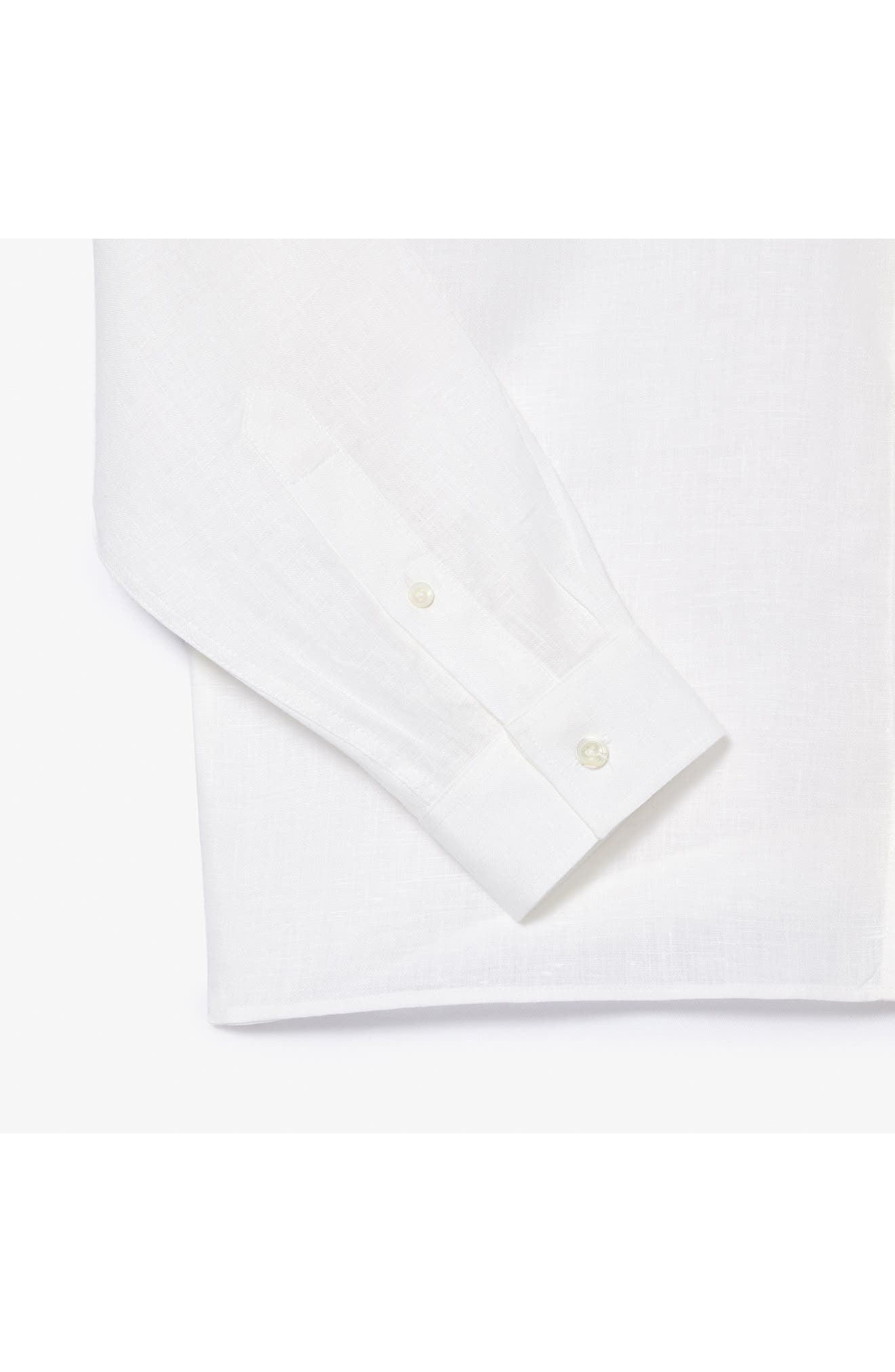 Regular Fit Linen Button-Down Shirt - 7