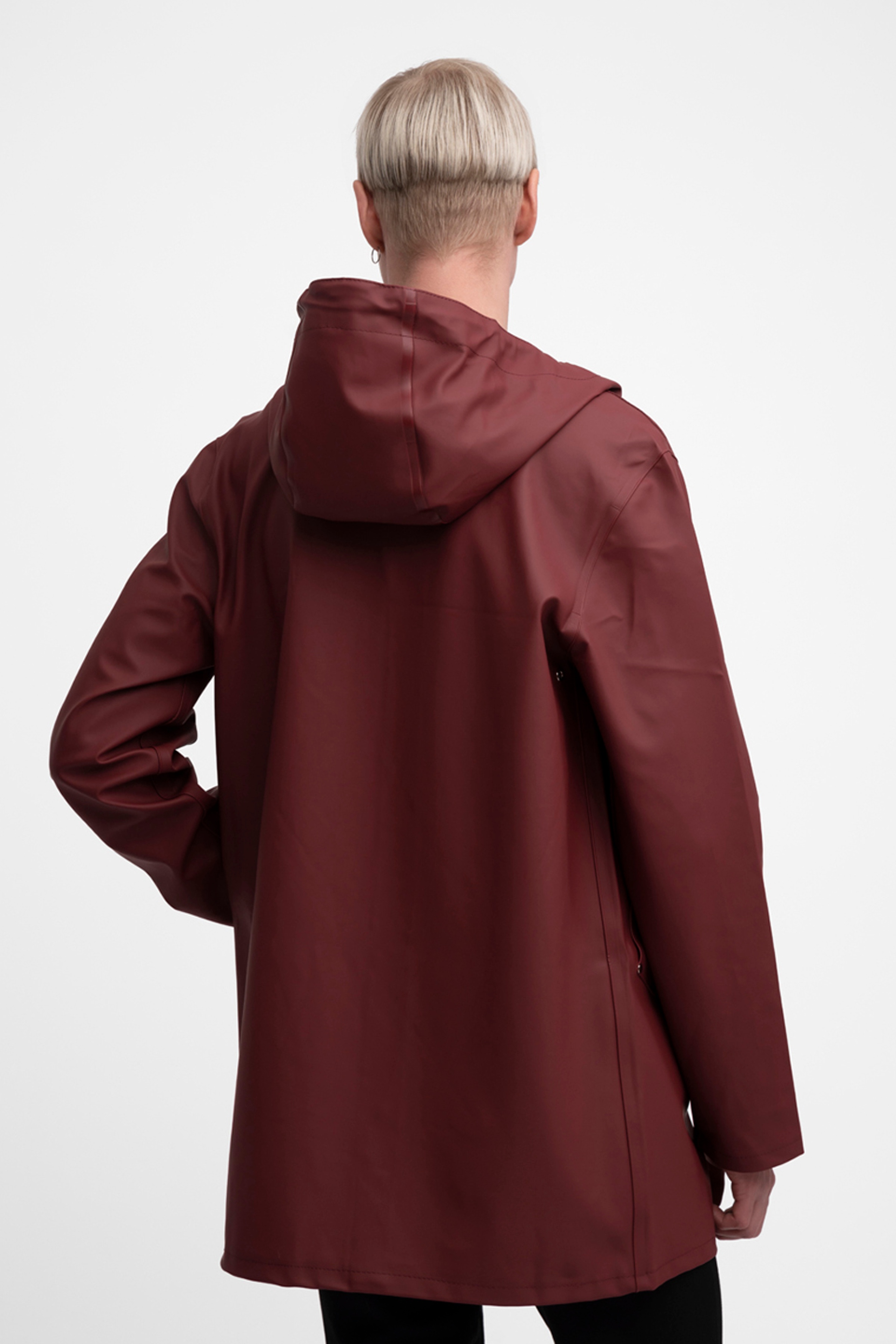 Stockholm Raincoat Burgundy - 9