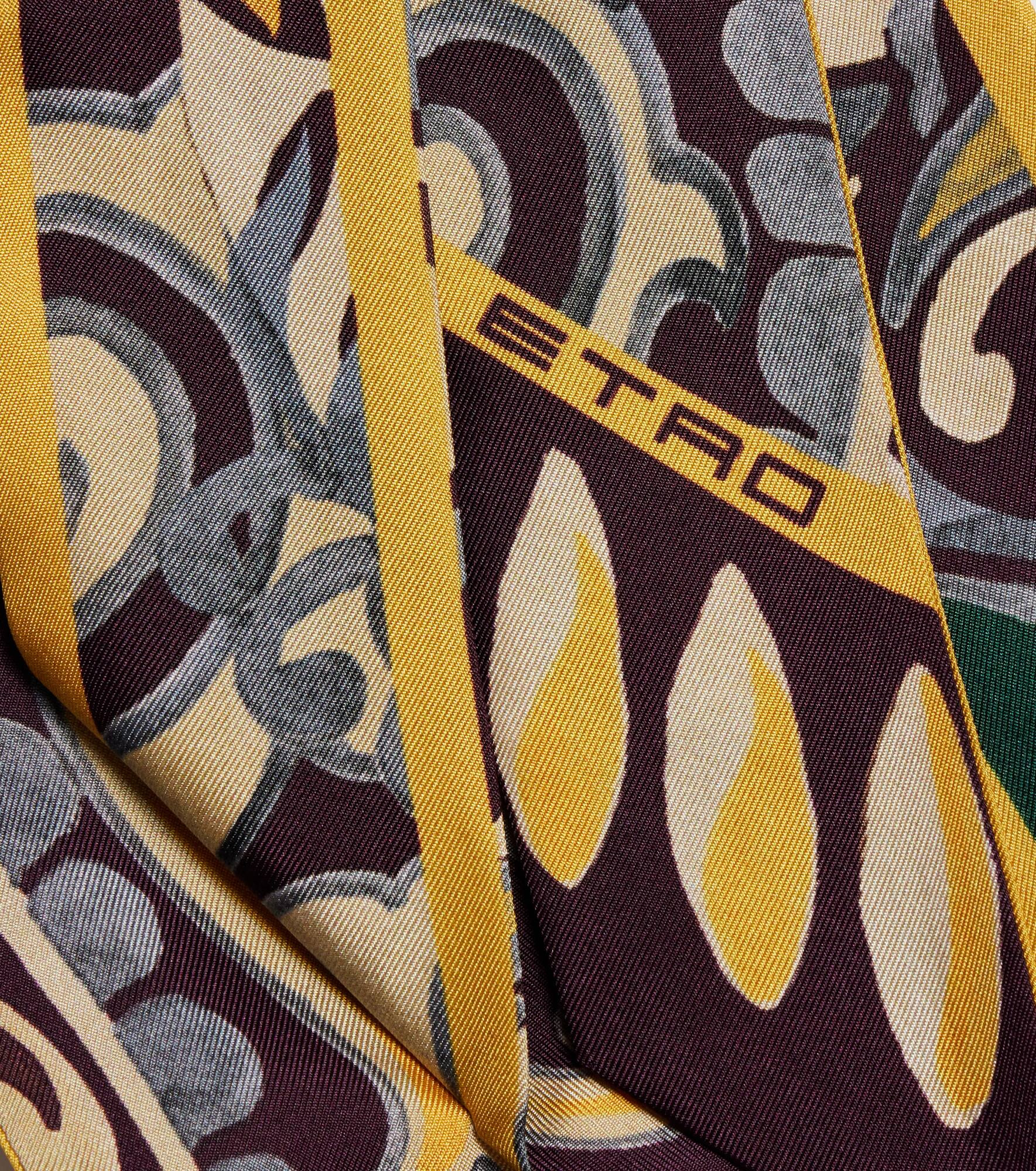 Printed silk twill scarf - 4
