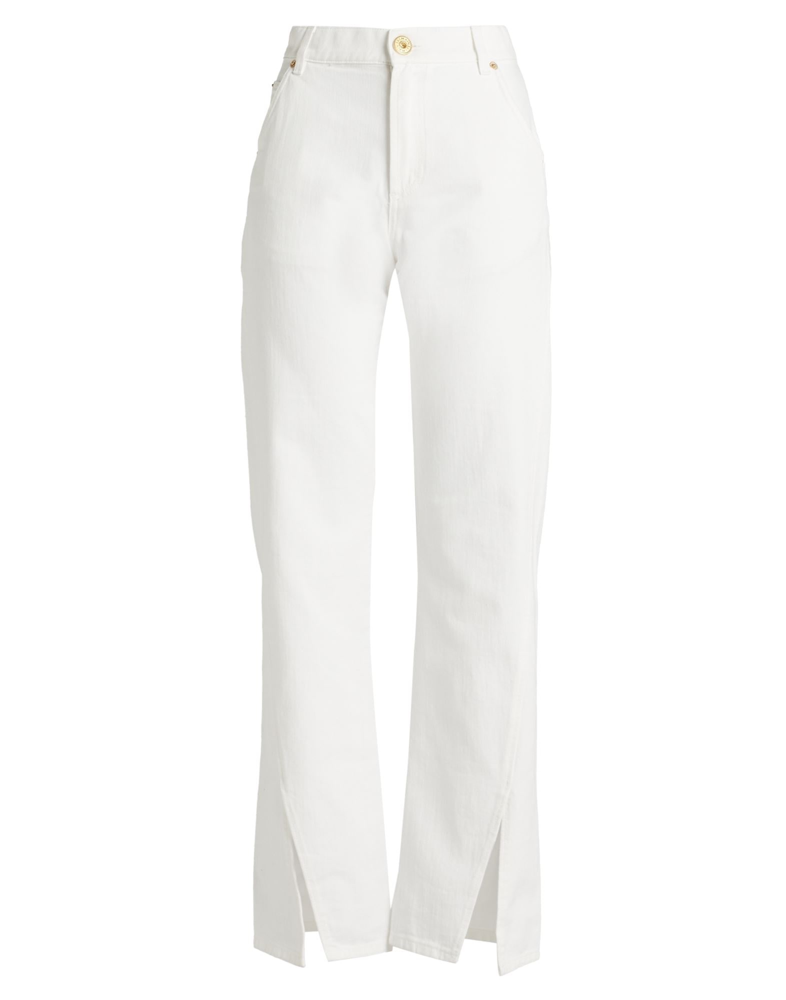 White Women's Denim Pants - 1