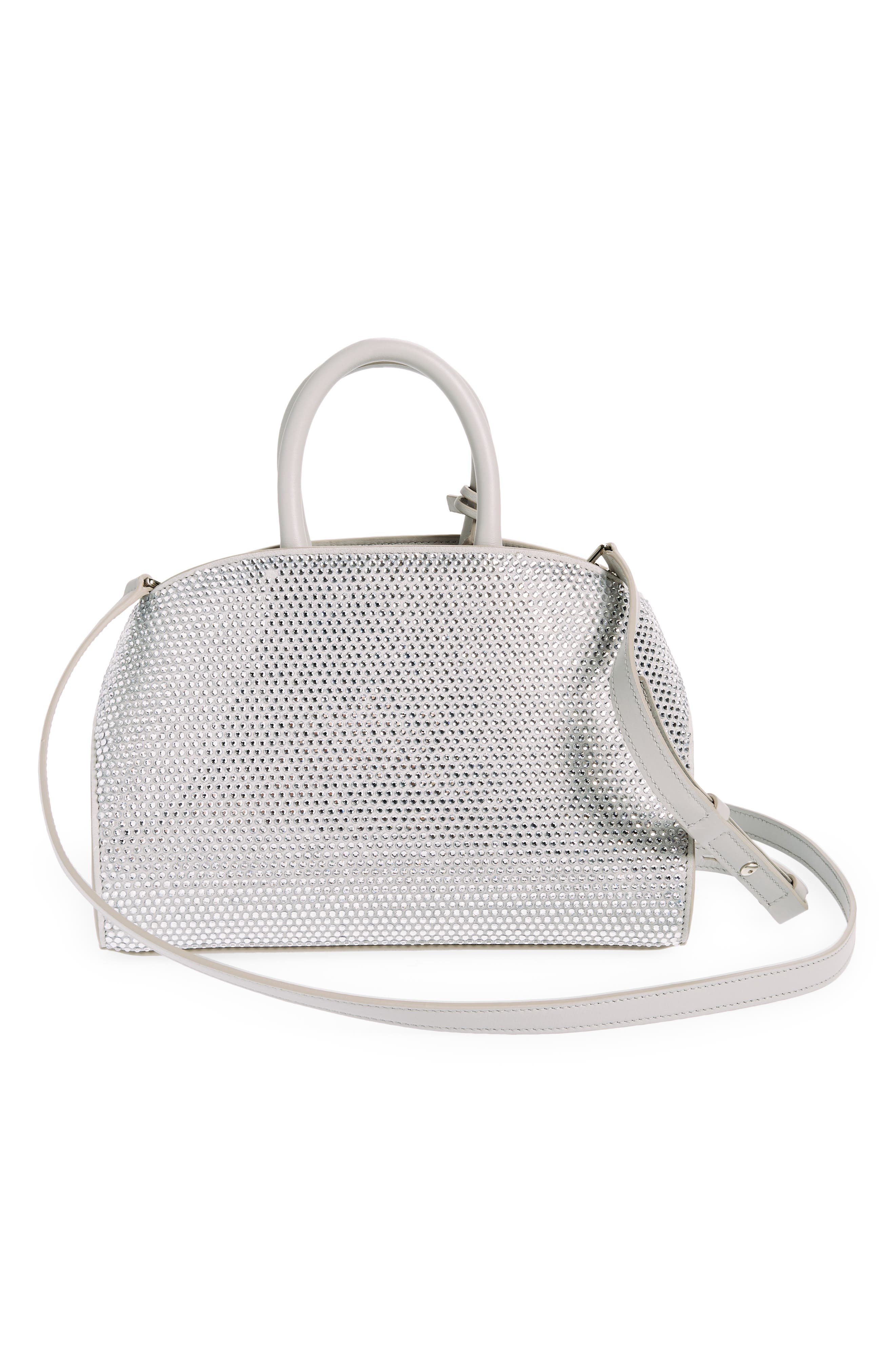 Mini Strass Crystal Top Handle Bag - 4