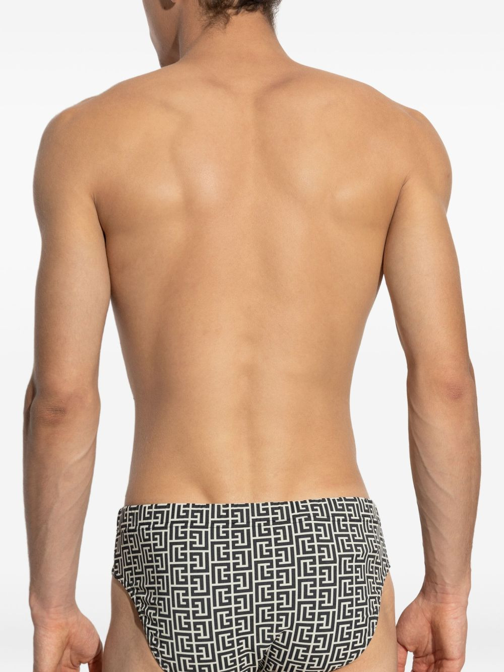 geometric-pattern swim briefs - 4