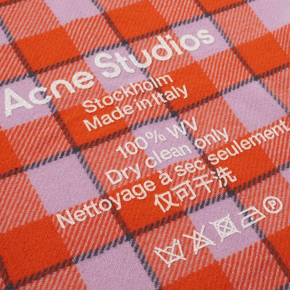 Acne Studios Cassiar Check Narrow New Scarf - 2