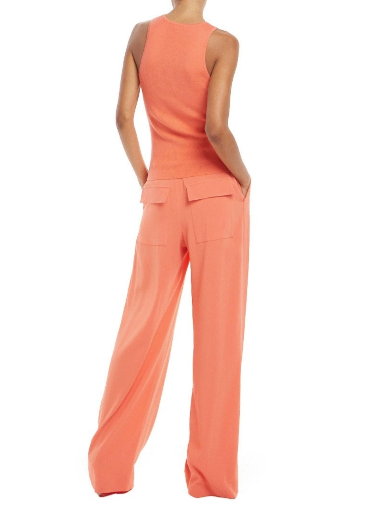 Crepe Relaxed Pleated Pant - 2