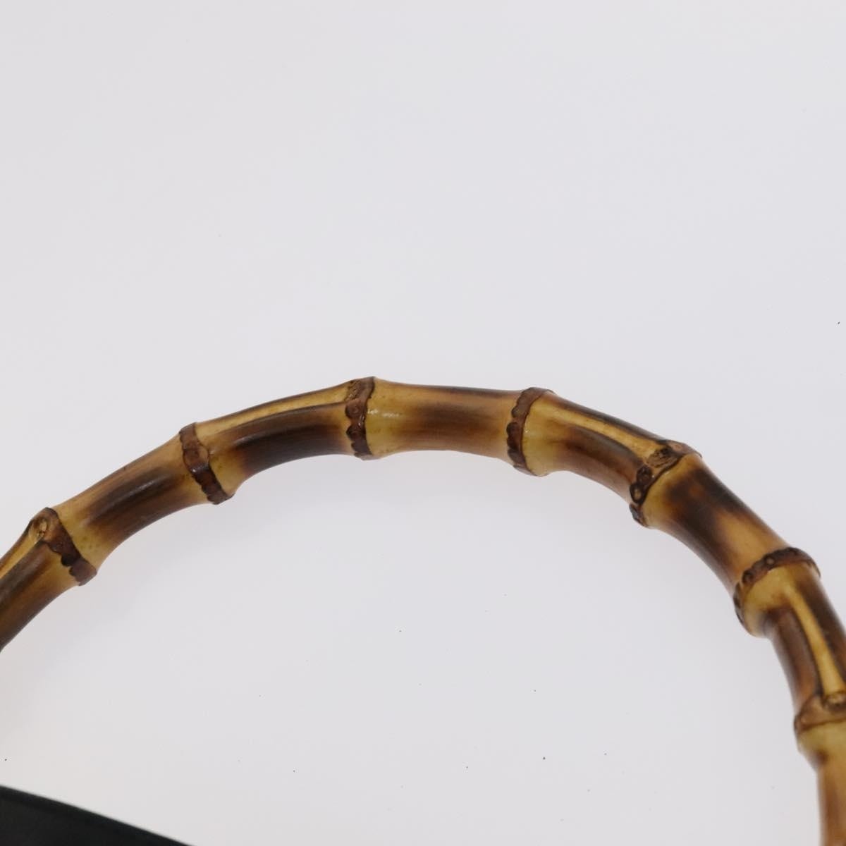 GUCCI Bamboo Hand Bag Leather Black 001 001 - 8